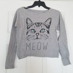 "Meow" long sleeve shirt